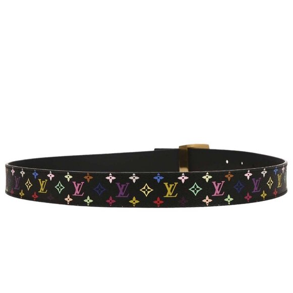 Louis Vuitton Black Multicolor Ceinture LV Cut Belt - Picture 3 of 9